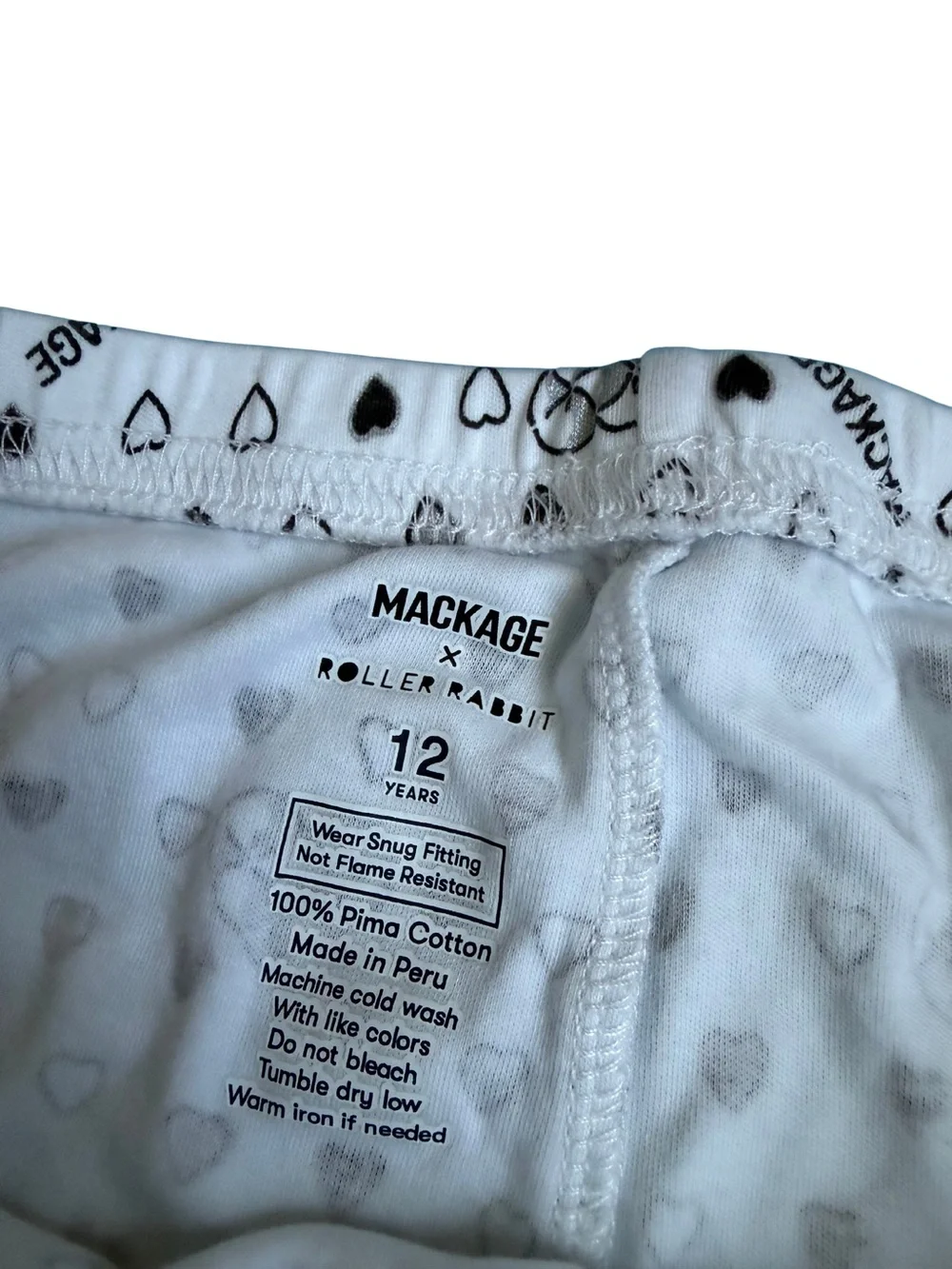 Mackage x Roller Rabbit Heart PJ Bundle 💕 Sz 12
